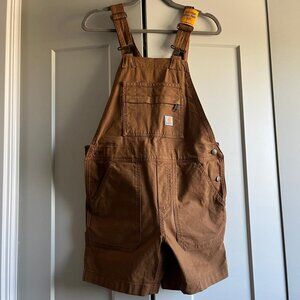 Carhartt Women's Rugged Flex Relaxed Fit Canvas Shortall - Size XS